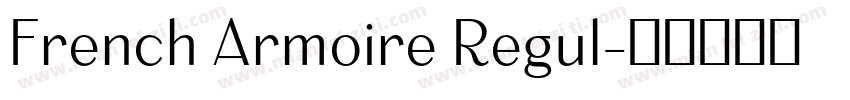 French Armoire Regul字体转换
